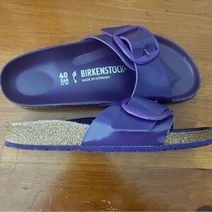 Birkenstock Madrid Big Buckle purple size 40 or 9-9.5